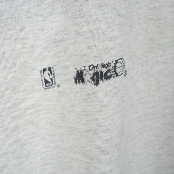 Vintage 1990's NBA Orlando Magic O'Neal Single Stitch Nutmeg T-Shirt, Size L - Picture 6 of 12